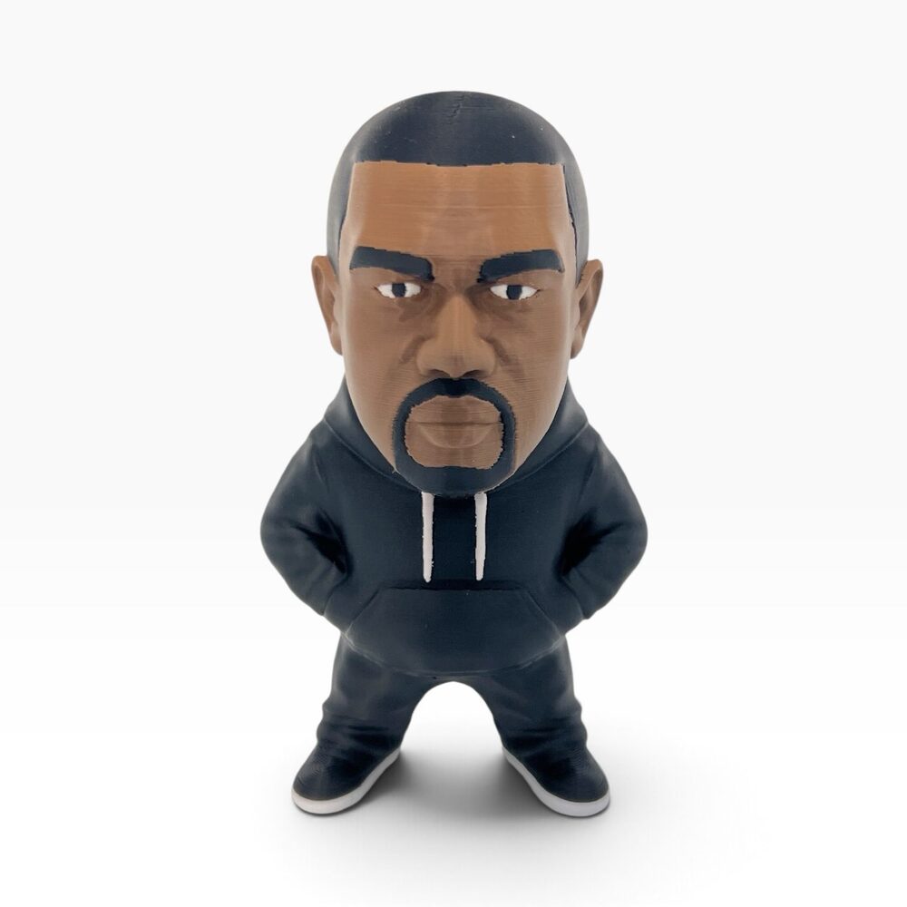 🎤 Kanye West Figure – Black Hoodie Edition 🔥